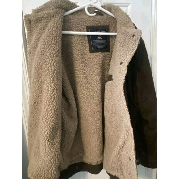 Vintage U.S Polo Assn Brown Corduroy Trucker Jacket Sherpa Lined Size XXL - Picture 6 of 7